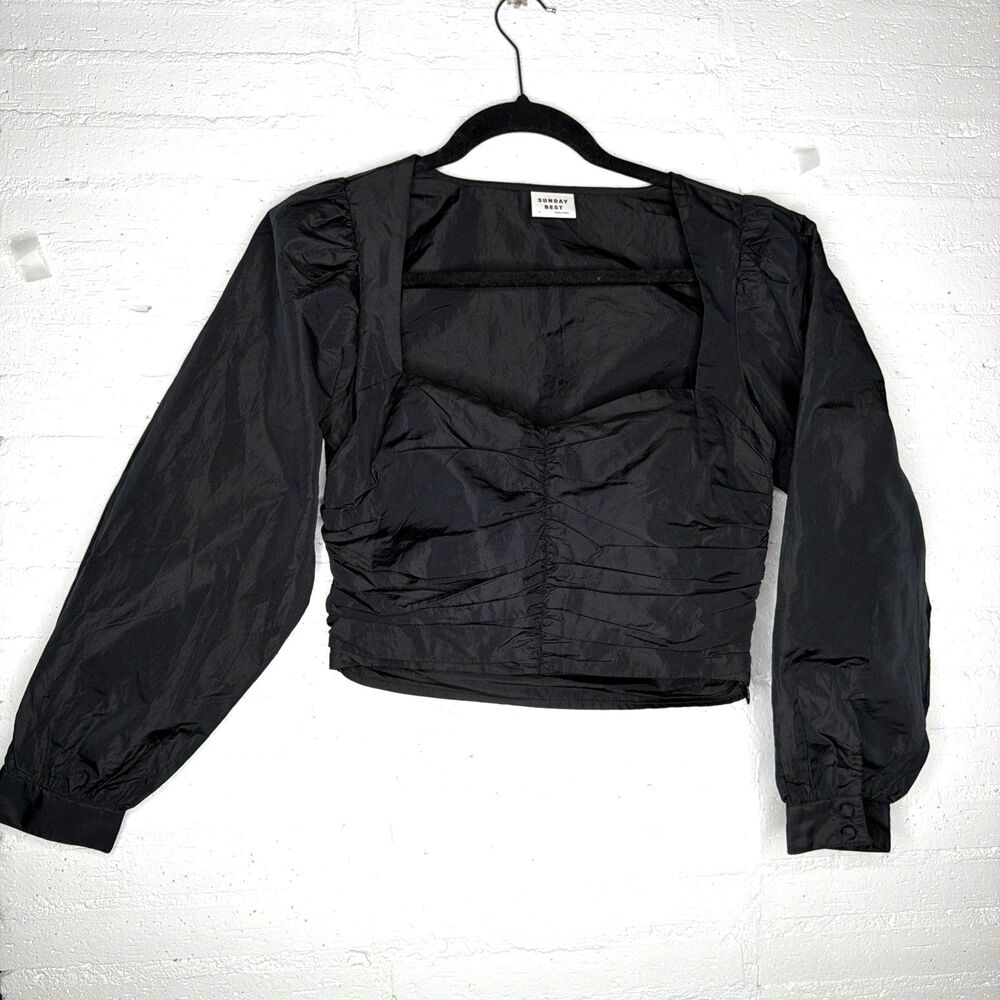 ARITZIA Sunday Best Petal Blouse 4 Whimsigoth Regency Dark Coquette Soft Grunge - Picture 2 of 8